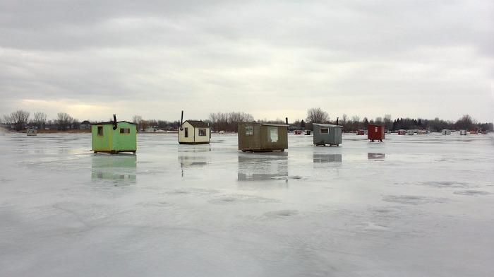 ice fishing houses
