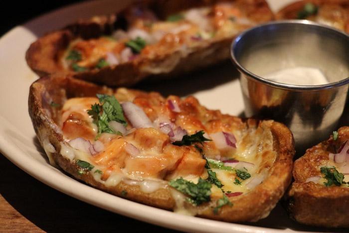 bbq chicken potato skins