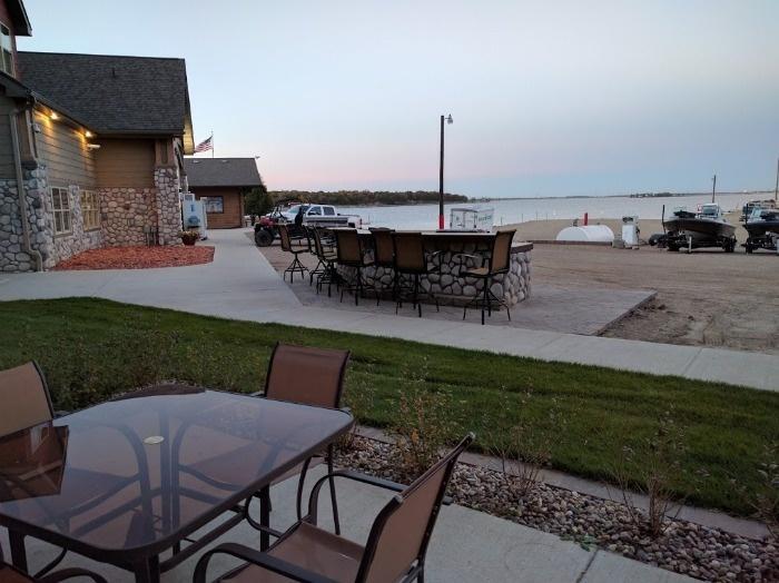patio lake view