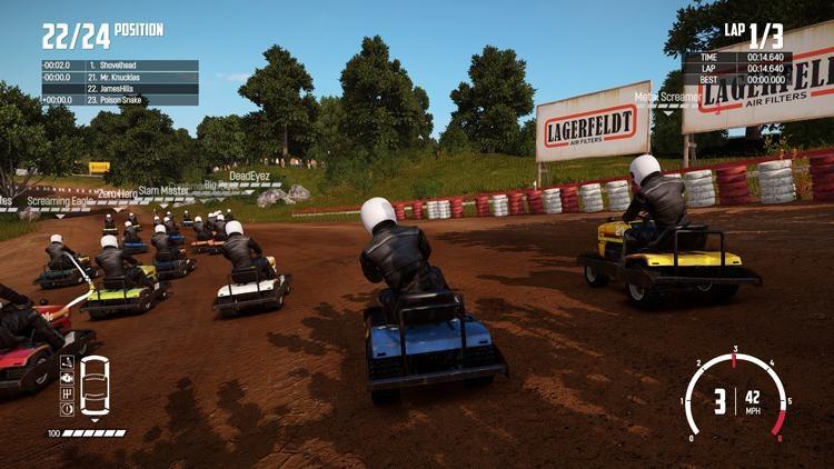 lawnmower racing