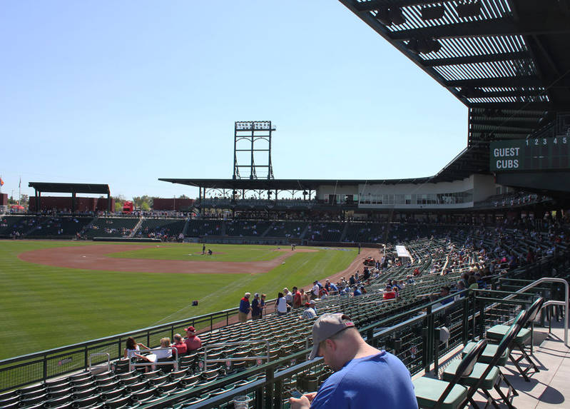 Unfortunately there was no ivy covered outfield walls at Cubs Park