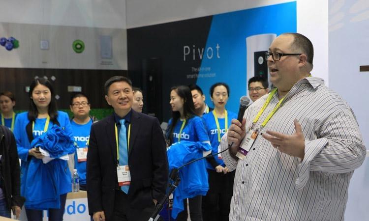 James speaking at Zmodo CES 2017