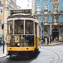 Lisbon Portugal street car