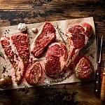 steaks at a steakhouse