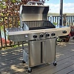 Electactic G41 Pro four-burner stainless steel gas grill 
