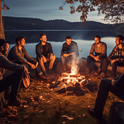 guys weekend getaway camping trip