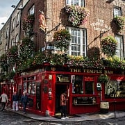 The Temple Bar pub in Dublin, Ireland - one of the best European cities for bars and pubs. Photo by Matheus Camara da Silva on Unsplash.