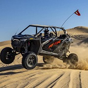 sujeet at camp rzr driving on dunes