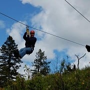 Zipline adventure for Father and Son in Southwest Idaho