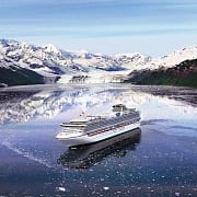 Princess Cruise Ship In Glacier Bay Alaska