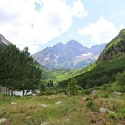 Hiking at Maroon Bells near Aspen Colorado