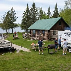 guys weekend at michigan cabin