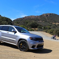 Jeep Grand Cherokee SRT features a 707hp Hellcat Engine and is awesome.