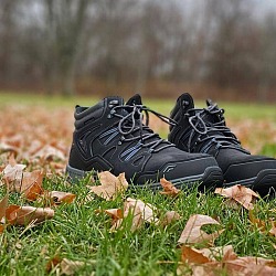 Orthofeet boots on grass