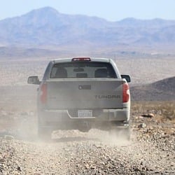 Tundra TRD Pro on Dusty Desert Road