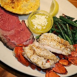 Black Angus Steakhouse Prime Rib and Lobster