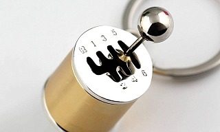 cool car gifts for guys including this novelty gearshift key chain