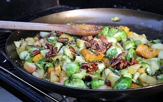 Autumn Skillet Mix with Butternut Squash, Brussels Sprouts & Apples