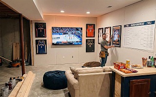 man cave gameday ready for march madness