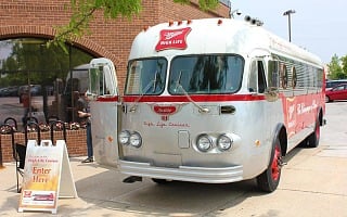 Miller High Life Beer Bus in Milwaukee Wisconsin