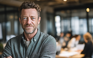 confident business owner