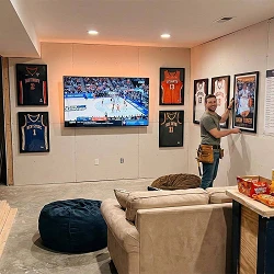 man cave gameday ready for march madness