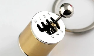 cool car gifts for guys including this novelty gearshift key chain