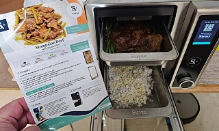 Suvie Truely Is The Robotic Chef That Most Busy Men Didn't Realize They Needed Suvie preparing to cook Mongolian Beef dinner